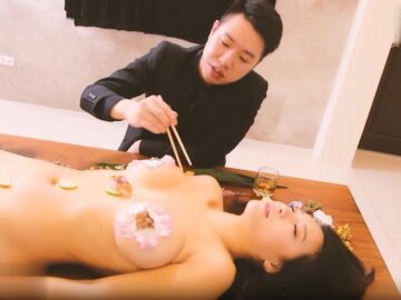 Buổi thưởng thức sashimi sung sướng cùng cô em phục vụ